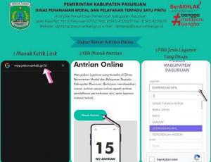 Daftar Nomor Antrian Online DPMPTSP Kabupaten Pasuruan 