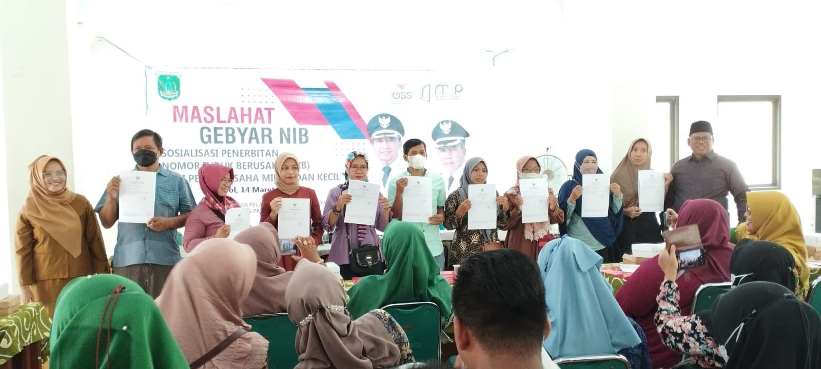 Kegiatan Sosialisasi Maslahat Penerbitan Nomer Induk Berusaha (NIB) Bagi Pelaku Usaha Mikro di Kecamatan Gempol 