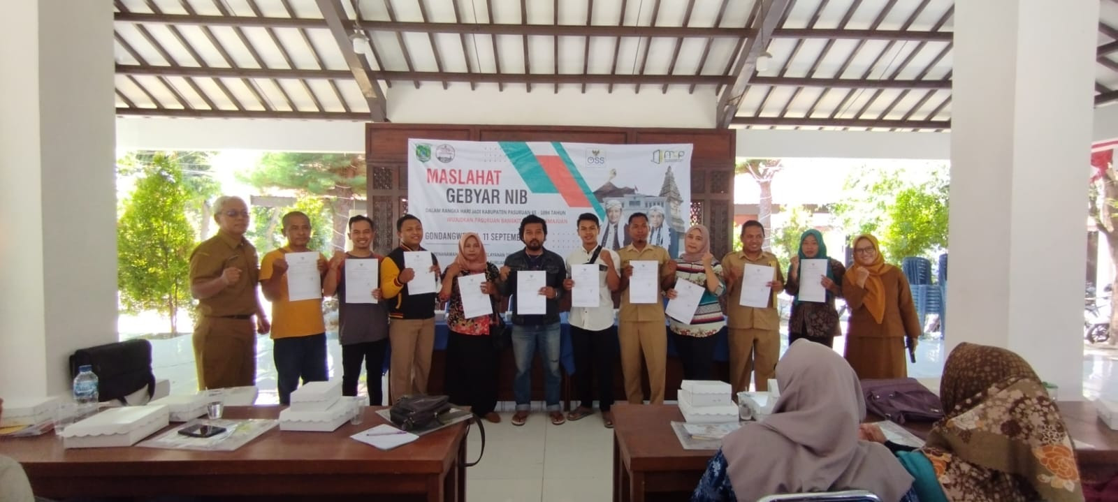 Sosialisasi Penerbitan Nomor Induk Berusaha (NIB) di Kecamatan Gondangwetan 