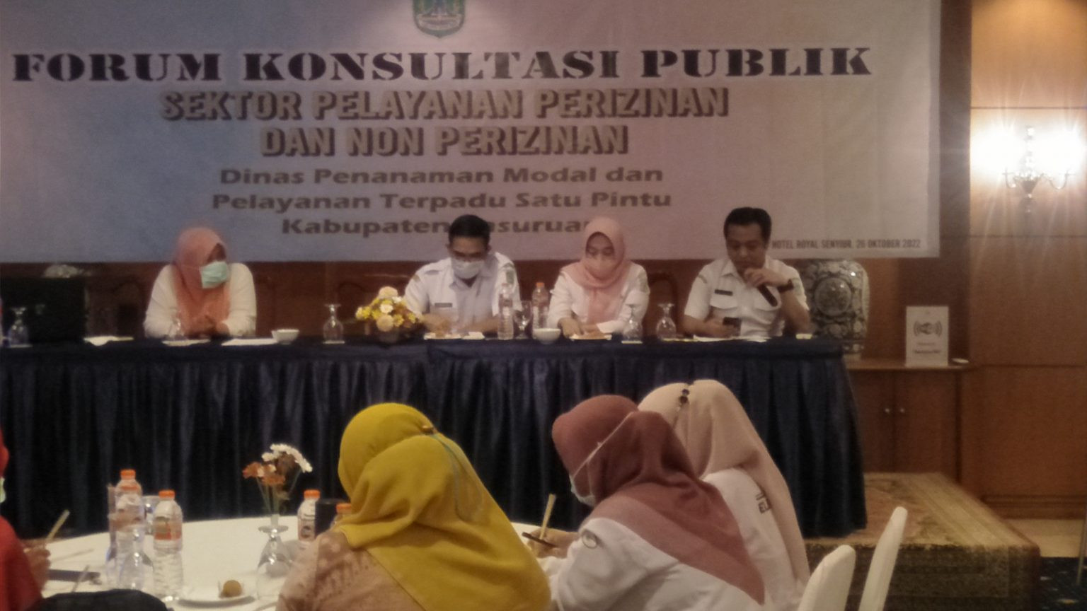Untuk Pertama Kalinya DPMPTSP Kabupaten Pasuruan Gelar Forum Konsultasi Publik