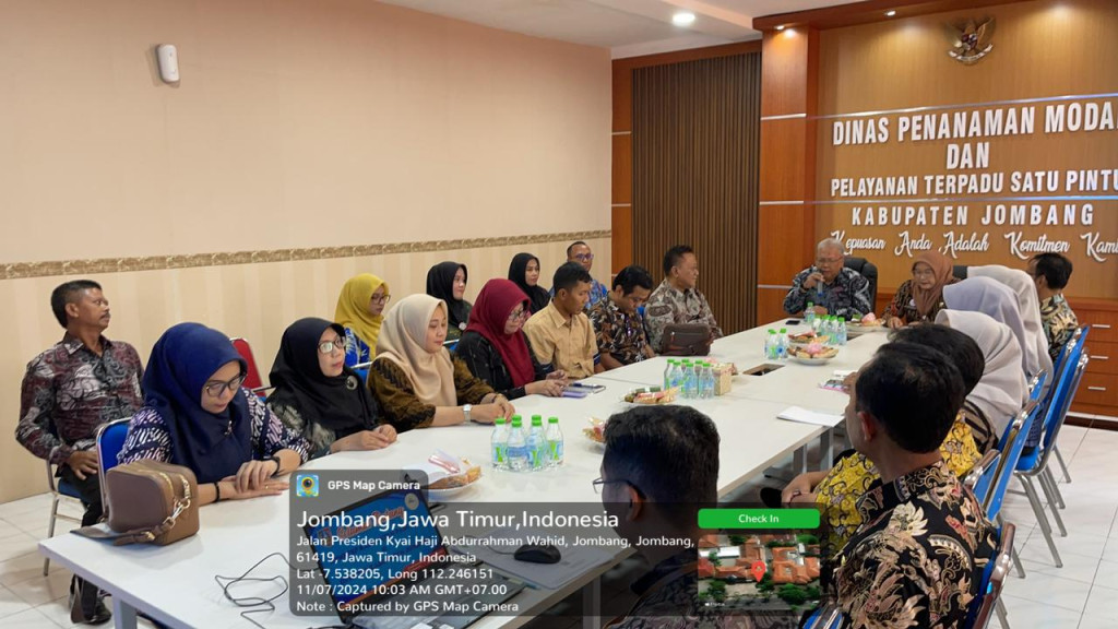 KUNJUNGAN STUDI TIRU DI DPMPTSP KAB. JOMBANG