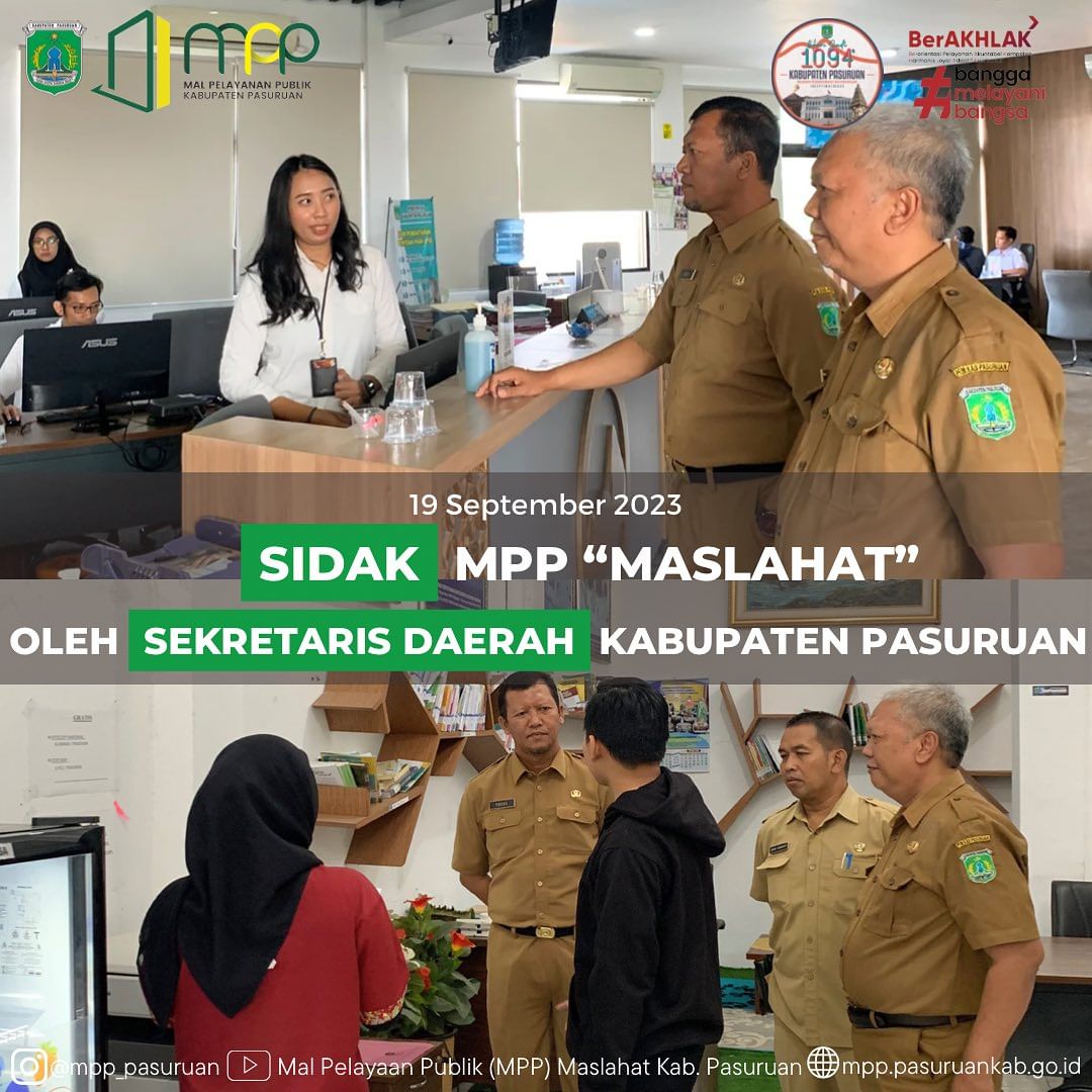 Sidak MPP "MASLAHAT" 