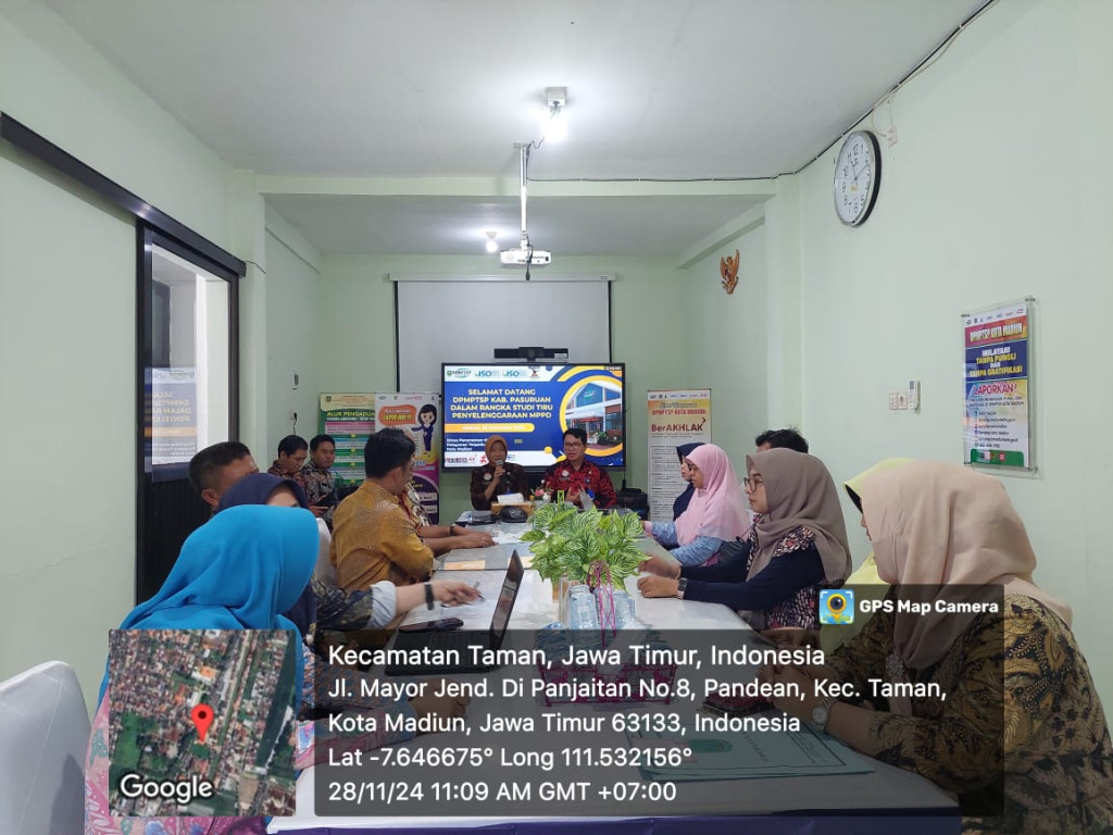 KUNJUNGAN STUDI TIRU DI DPMPTSP KOTA MADIUN